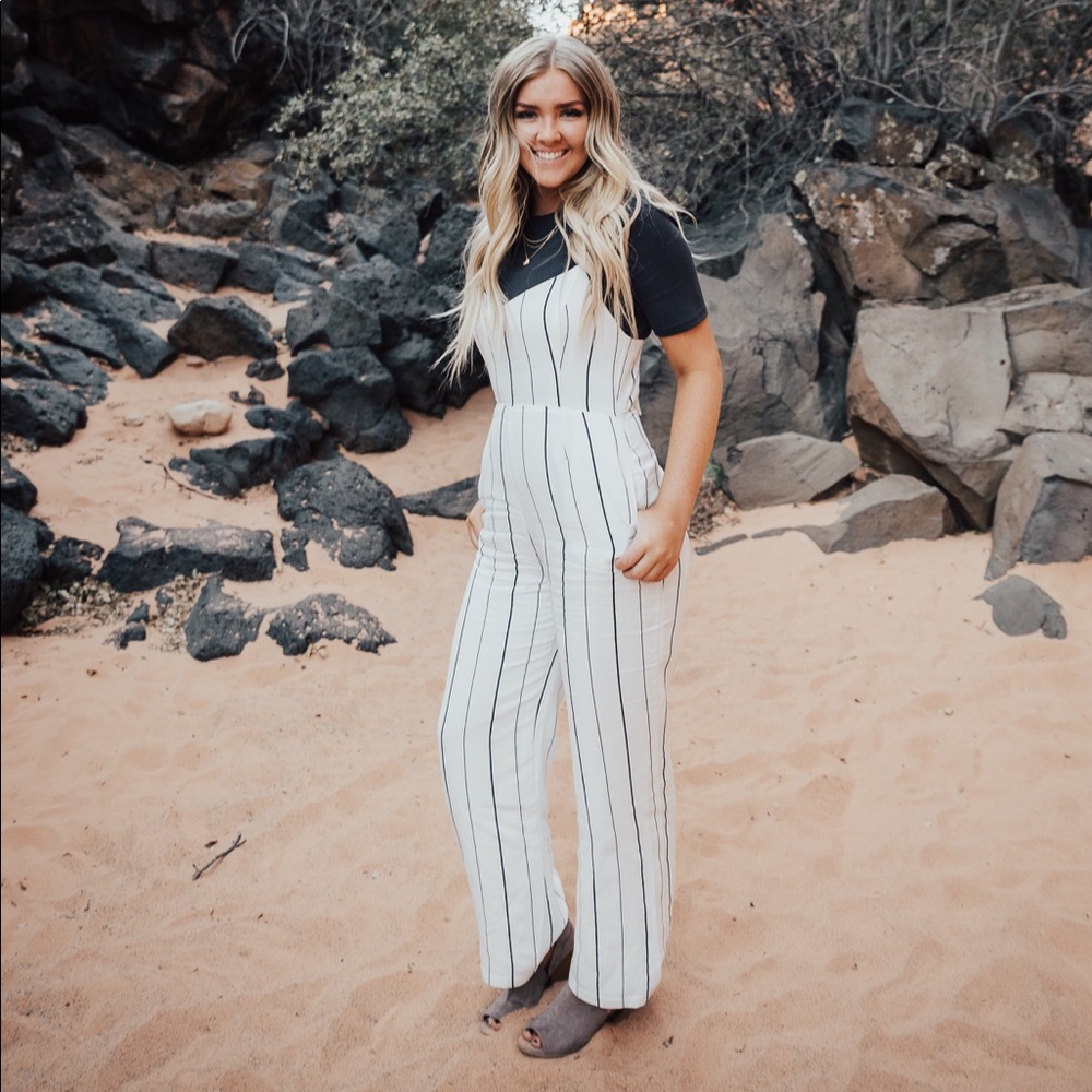 white jumpsuit